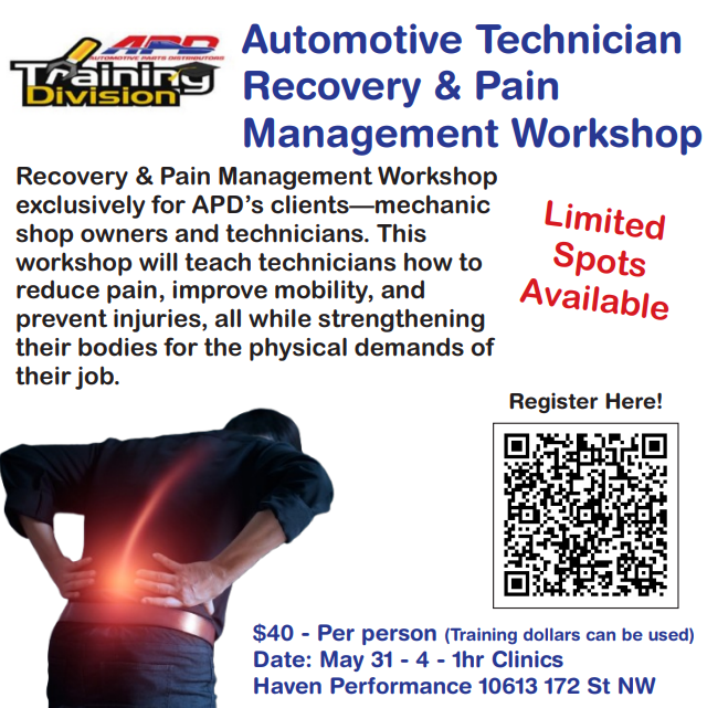 Recovery and Pain Management Workshop, APD